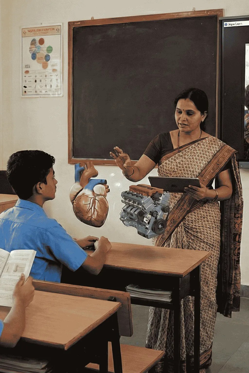 Students in Punjab, India accessing Canadian-standard education through BrightXR AR/VR platform showing global educational equality